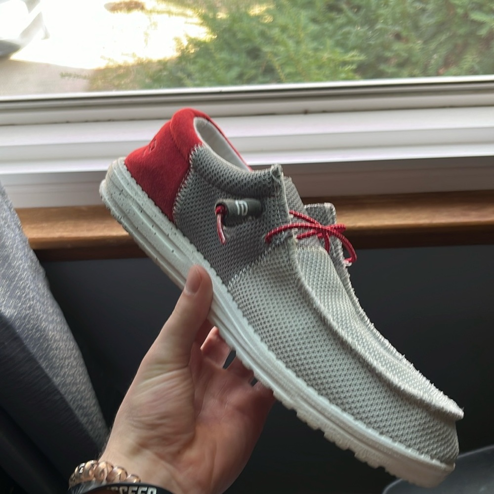Red, Grey, White Hey dudes